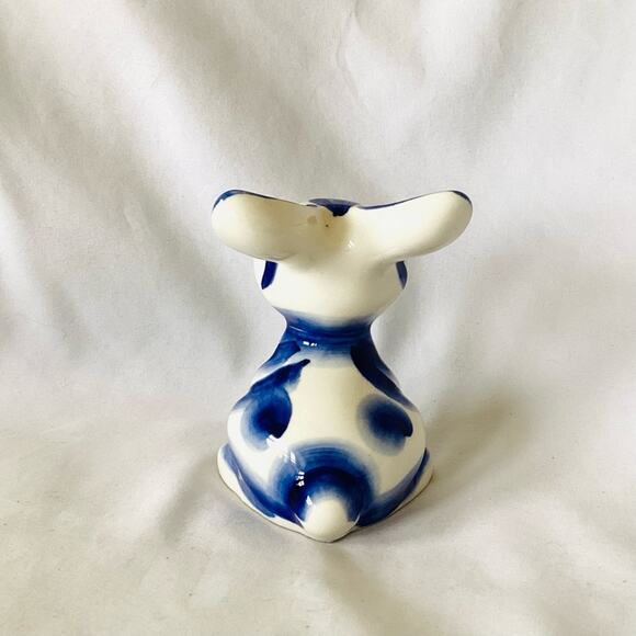 Funny Bunny Porcelain Figurine. Gzhel - Picture 4 of 8